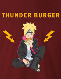 Naruto invites boruto to eat ramen english dub boruto. T Shirt Boruto Tunder Burger T Shirts Aliexpress