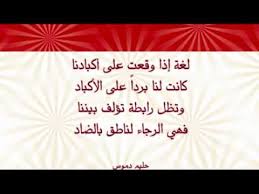 شعر عن اللغة العربية للمتنبي