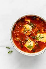 Korean Tofu Soup Recipe Tofu Soup Whole Food Recipes Tasty Vegetarian Recipes