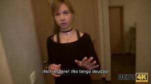 Cutie Perdió un Trabajo y Paga la la Deuda con su Cuerpo - Pornografía de Deuda Sexual