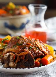 The name osso buco comes from the italian western lombard language and translated means hole bone which is the shank that is filled with bone marrow that's quite delicious. Slow Cooker Osso Buco Table For Two By Julie Chiou