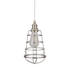 We have a recessed light fixture in the bathroom that the wife wants me to replace with a small chandilier she purchased. Get The Worth Home Products Instant Pendant Recessed Light Conversion Kit Brushed Brass And Brushed Nickel Wire Cage Shade Pkn 6357 8303 From Lowe S Now Accuweather Shop