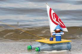 Bastelvorlage Basteln Rund Ums Wasser Bastelvorlage Fur Kinder Boot Mit Kapitan Zum Basteln Schiff Basteln Basteln Basteln Mit Kindern