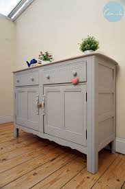 Ercol Sideboard Is Painted In Laura Ashley Dark Dove Grey And White Washed Top Shabby Chic Sideboard Shabby Chic Dresser Sideboard Furniture