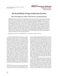 10,343 likes · 11 talking about this · 511 were here. Pdf The Acute Effects Of Yoga On Executive Function