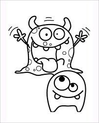 18 free monster coloring pages to print and color. Cute Monster Coloring Sheets Novocom Top