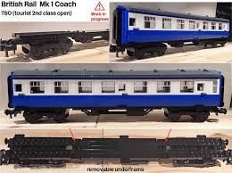 Lego Br Mk 1 Coach Wip Underframe Lego City Train Lego Trains Lego