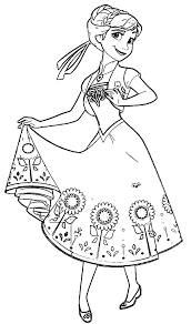 Frozen Fever Coloring Pages To Print Buku Mewarnai Halaman Mewarnai Warna