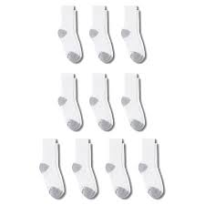 hanes hanes boys socks 10 pack crew little boys big