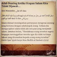 Nasehat Bagi Kita Agar Menjawab Salam Motivasi
