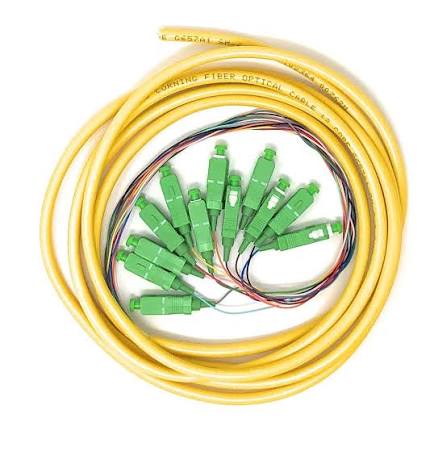Amazon.com: Ultra Spec Cables 12 Strand Singlemode SC-APC Fiber Pigtail, 1  Meter for Splice : Electronics