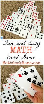 Pyramid A Fun And Easy Math Card Game To Make Ten Math Card Games Easy Math Games Math For Kids