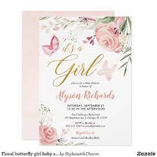 Pin On Butterfly Baby Shower Invitations