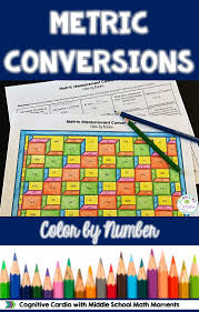 Metric Measurement Conversions Color By Number Distance Learning Math Conversions Measurement Conversions Metric Measurements