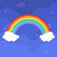 Download Hand Drawn Rainbow Concept For Free In 2021 Rainbow Cartoon Rainbow Poster Invitation