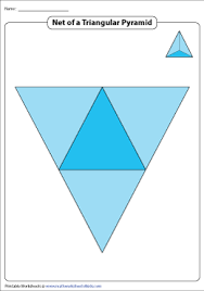 Square pyramid rectangular pyramid net. Foldable Net Of A Triangular Pyramid