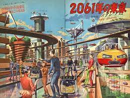 Illustrations illustration art futuristic art cyberpunk art retro futurism grafik design funny art funny design collage art. Japanese Retro Futurism The World In 2061 Retrofuturism