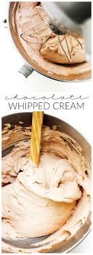 Chocolate Whipped Cream A Dash Of Sanity Creme Fouettee Au Chocolat Recette Cupcake Sauce Sucree