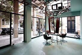 Visit our website and book your appointment today! Talkin Heads Hair Salon In Athens By Bureau De Change Hair Salon Design Interior Architecture Hair Salon
