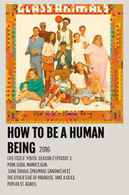 How To Be A Human Being Glass Animals Minimalist Album Poster Pink Platforms Heart Shaped Sunglasses Lana Del Rey