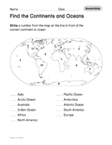 If you need a list of eighth grade sight words, you need to use the list developed for students up through the 3rd grade since that is the highest grade level for which dolch sight words have been this article will give you an idea of some words to include on your list as well as some fun games and activities. Find The Continents And Oceans Geography Printable 1st 8th Grade Continents And Oceans Social Studies Printables Social Studies Worksheets