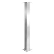 Federal Brace Trajan 29 In Stainless Steel Table Leg Silver Stainless Steel Table Legs Steel Table Legs Stainless Steel Table