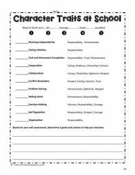 Character Traits At School Character Trait Worksheets Character Worksheets Teaching Character Traits