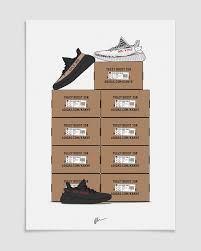Image Of Yeezy V2 Stack 2 Sneakers Wallpaper Sneaker Posters Sneaker Art