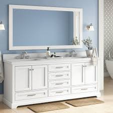 Founded atop a solid and manufactured wood base, and. Red Barrel Studio Drumgurland 80 Double Bathroom Vanity Set Wayfair