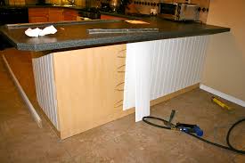We took our time here. Add Beadboard To Peninsula Kitchen Island Makeover Beadboard Kitchen Diy Kitchen Remodel