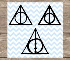 Harry potter and the deathly hallows. Deathly Hallows Svg Harry Potter Svg Hp Svg By Printznthings Silhouette Crafts Deathly Hallows Symbol Svg