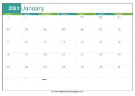Choose any template from here which you like the most, making a calendar of any type becomes a lot easier when you have a template downloaded in your computer. January 2021 Calendar Templates Freeprintablecalendartemplates Com