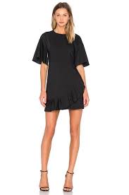 Tibi Elbow Sleeve Pleated Hem Dress Sz 2 Black Tibi Shifttiered Cocktail Pleated Dress Hem Dress
