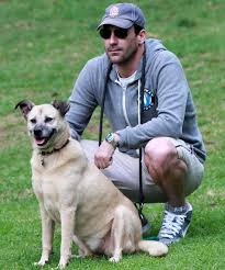 Jon Hamm Has A Dog Day And Big Conan Plans Celebrity Dogs Jon Hamm Dog Dad