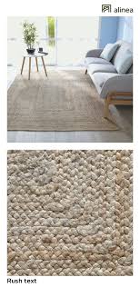 Tapis Tresse En Jute Naturel 200x290cm Rush 200x290 Cm Grand Tapis De Salon Tapis rond vert cèdre en jute naïa. tapis tresse en jute naturel