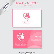 Great salons have at least one stack of business cards right on the front desk if not more. Beauty Business Card Nohat Free For Designer