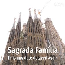 The basílica de la sagrada família, also known as the sagrada família, is a large unfinished roman catholic minor basilica in the eixample district of barcelona, catalonia, spain. Sagrada Familia S 2026 Finish Date Delayed Over Pandemic Construction Halt