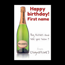 Funny Happy Birthday Card Bottle Champagne Free Template Card 2246 As i missed your special day by more than so i believe i'll not have any gift for you. funny happy birthday card bottle
