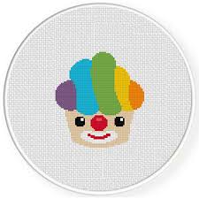 It is part 2 of the holiday studies series; Clown Cupcake Cross Stitch Pattern Daily Cross Stitch