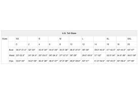 Find Your Size U S Womens Apparel Size Charts Clothing