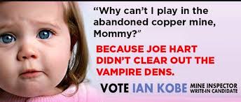 Campaign poster for Ian Kobe from Arizona, the only state where citizens  vote