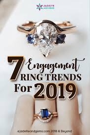 7 Engagement Ring Trends 2019 Jadeite And Gems Ring Trends Black Diamond Engagement Ring Set Trending Engagement Rings