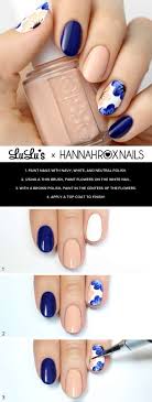 In these page, we additionally provide variety of images available. 16 Fantastic What Color Toenail Polish With Navy Blue Dress With Beige Flowers Photos Floral Nails Tutorial Pedicure Colors Color Block Nails