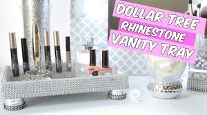 dollar tree rhinestone vanity tray