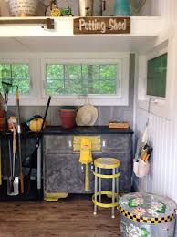 This helps when organizing your shed and makes cleanup easier, too. Garden Shed Gallery