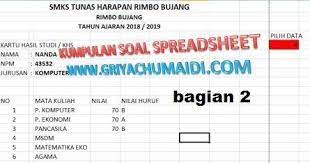 Modul prod akuntansi program spreadsheet. Kumpulan Soal Uas Spreadsheet Pilihan Ganda Lengkap Jawaban Bagian 2 Griyachumaidi Com