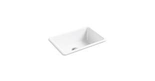 Kohler kennon dual mount neoroc granite composite 33 in. Iron Tones 27 Top Undermount Single Bowl Kitchen Sink K 5708 Kohler Kohler