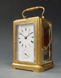 100% of buyers enjoyed this product! A Fine One Piece Case Engraved And Gilded Carriage Clock Striking And Alarm Jura Ca 1840 Artlistings