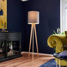 Stehlampe Brauner Schirm Rattan Stehleuchte Stehleuchte Retro