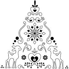 Tampon Noel Russe Sapin Et Faon 10 X 10 Cm Tampon Transparent Creavea Noel Russe Coloriage Noel Belles Cartes De Noel